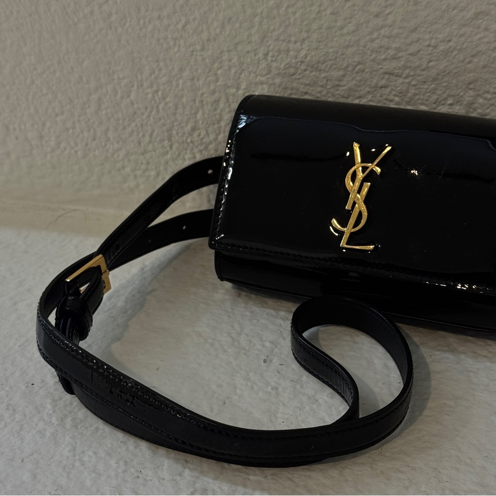 YSL Black Patent Leather Wallet - Picture 3 of 5